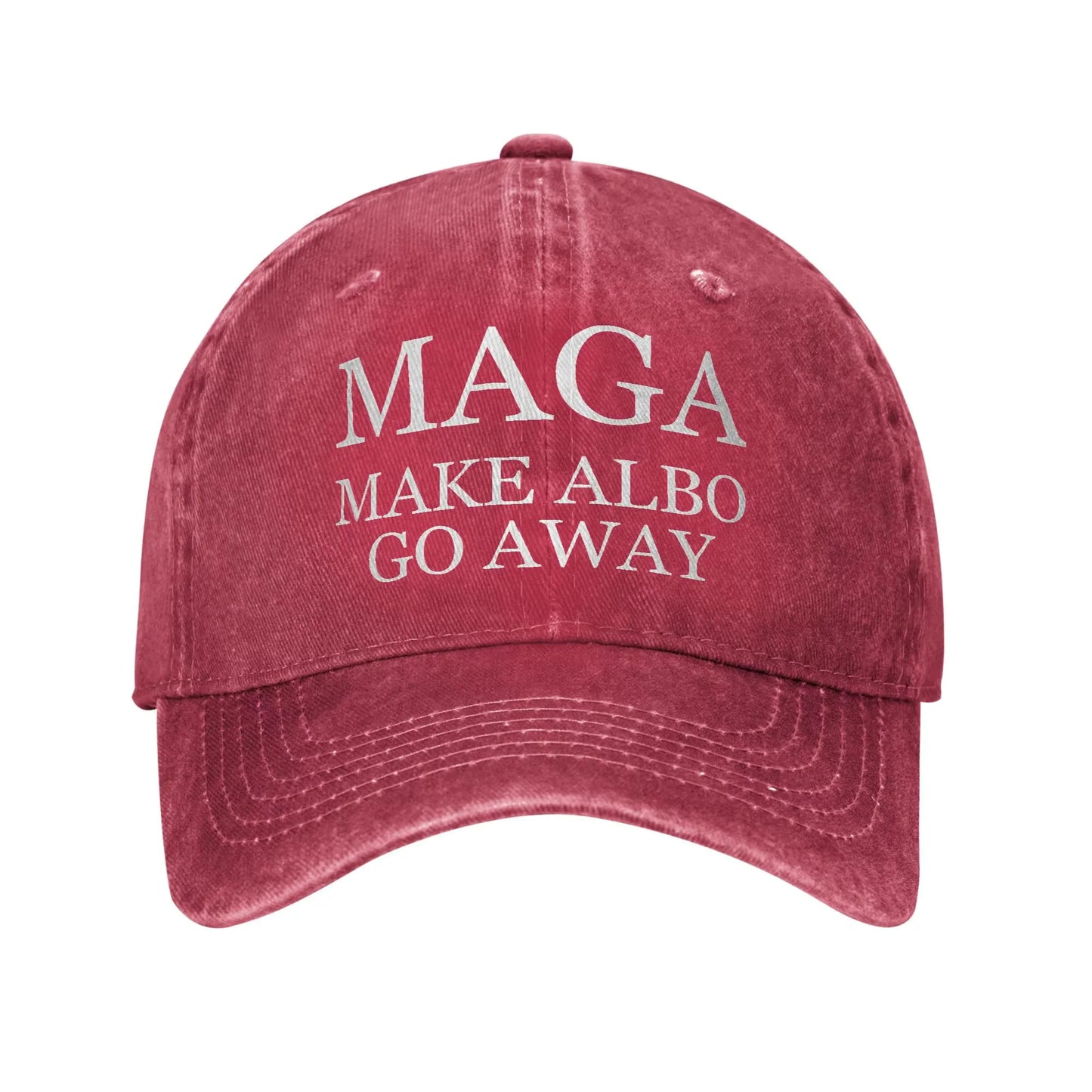 Vintage MAGA Make Albo Go Away Baseball Cap Unisex Distressed Denim Sun Cap Australia Saying Outdoor All Seasons Adjustable Hats