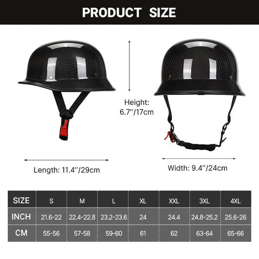 Newest Trend Motocycle Helmets Carbon Fiber Half Face Helmet Ultra Lightweight Carbon Shell Safety Cap DOT Approved 1/2 Helmet