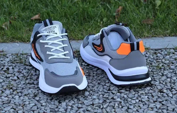 New Spring Autumn Men's Breathable Mesh Sports Shoes Korean Style Lightweight Casual Shoes Soft Bottom Running