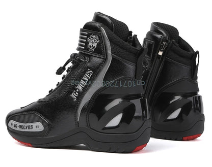 Boots For Motorcyclist Man Women Waterproof Enduro Motorcycle Boots Motorcycle Shoes Moto Hombre Anti-Fall Riding Short Boots