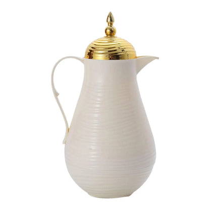Enamel Coffee Pot Stovetop Pot 1L Capacity Insulation Water Milk Warmer Thick Water Kettle for Water Heating in Home and Camping