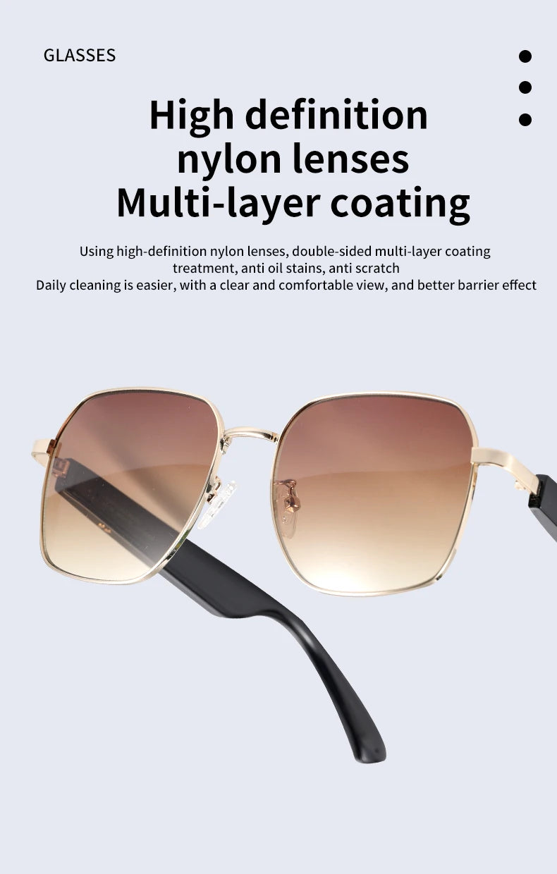 MZ02 Smart Glasses with Speaker Bluetooth Wireless Audio Touch Hands-Free Calling Stereo Music Headphones Smart Sunglasses