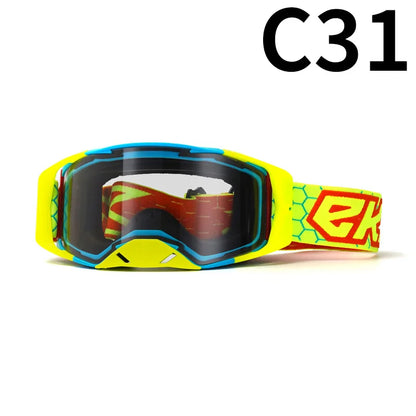 Off-Road Motorcycle Goggles - Windproof, Dustproof Protective Eyewear for Motocross, ATV Riding, Cycling & Outdoor Adventures,