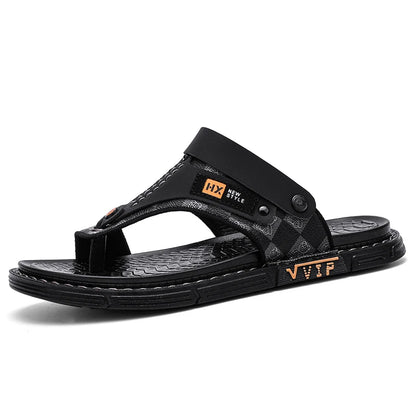 Men's high-quality beach shoes summer outdoor casual flip-flops sandals soft-sole non-slip comfort fashion dual-purpose slippers