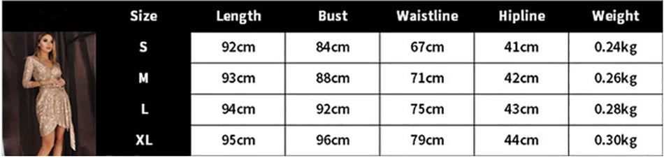 Fashion Sexy Party Dress Solid Sequins V-Neck Long Sleeve Tie Up Skinny Waist Mini Dresses Elegant Irregular Hem Evening Dress