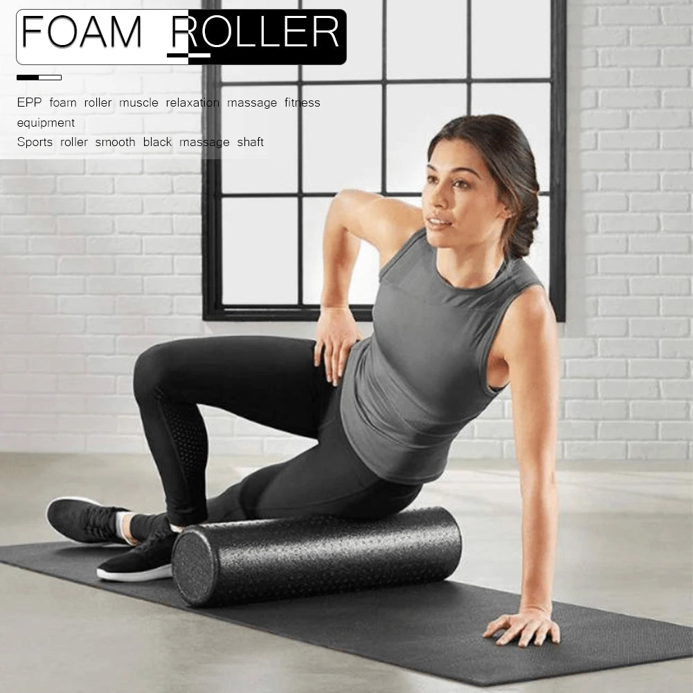 Yoga Block Pilates Foam Roller Massage Roller Muscle Tissue Relaxation Device for Fitness Gym Yoga Pilates Sports
