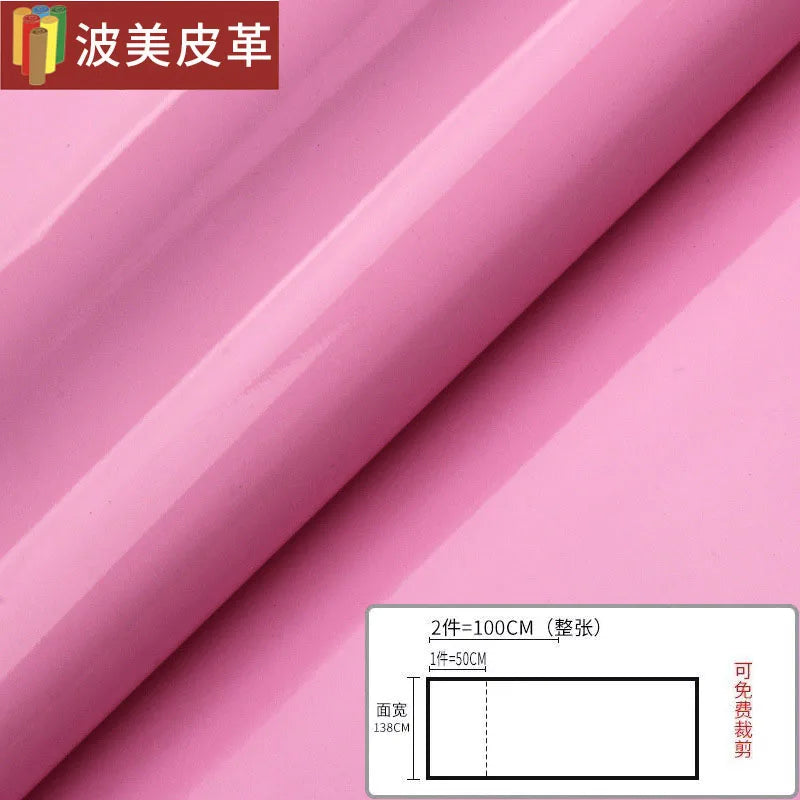 Pvc Patent Leather Fabric By The Meter for Jacket Skirt Bag Clothes Diy Sewing Cloth Waterproof Slightly Hard Wearable Glossy