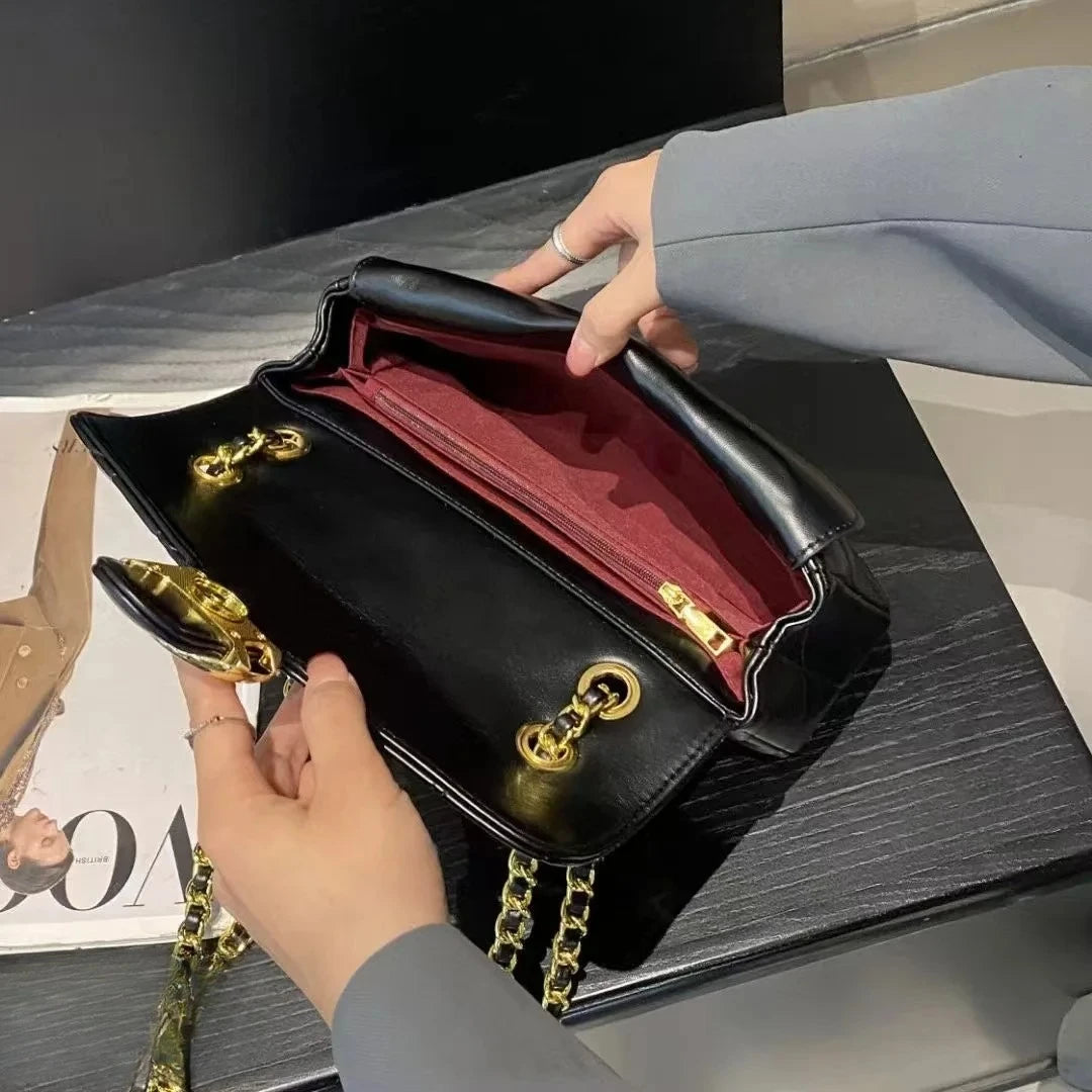 High end women's crossbody bag, high-quality leather wallet, retro design, adjustable and detachable shoulder strap, C bag