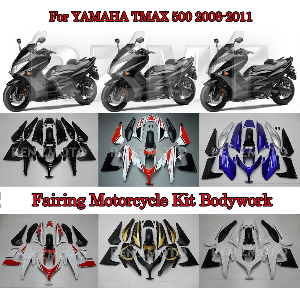 Motorcycle Fairing Set Body Kit Plastic For YAMAHA TMAX 500 T-MAX 500 2008-2011 Accessories ABS Injection Bodywork