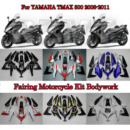 Motorcycle Fairing Set Body Kit Plastic For YAMAHA TMAX 500 T-MAX 500 2008-2011 Accessories ABS Injection Bodywork