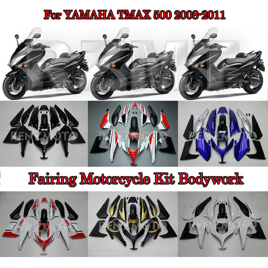 Motorcycle Fairing Set Body Kit Plastic For YAMAHA TMAX 500 T-MAX 500 2008-2011 Accessories ABS Injection Bodywork