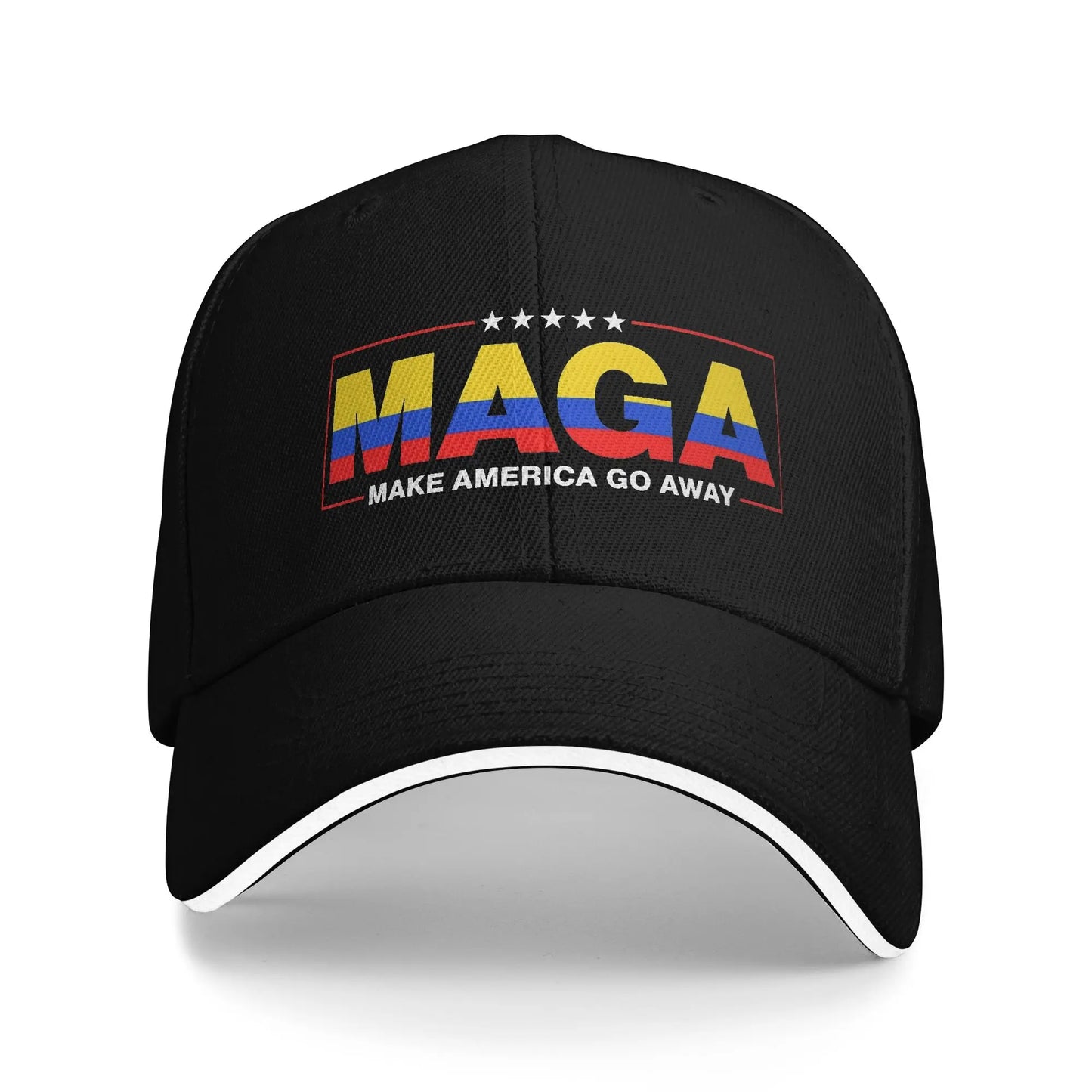 Women Men MAGA Make America Go Away Colombia Patriotic Flag Hat Adjustable Baseball Caps Casual Baseball Cap Sunscreen Hats