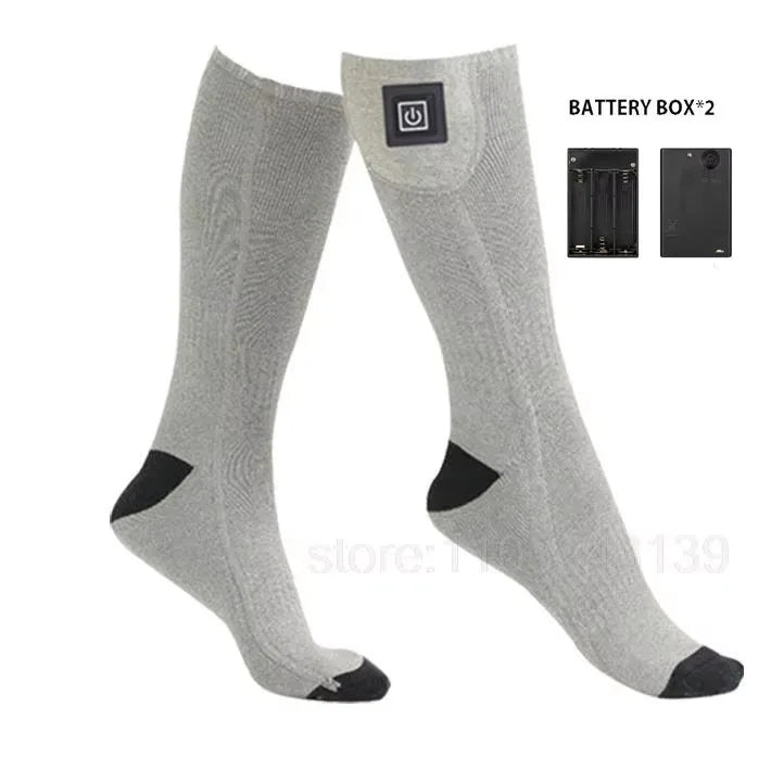 Heating Socks With Battery Box Rechargeable Anti-Cold Comfort Men Women Thermal Heated Outdoor Camping Ski Sports Winter