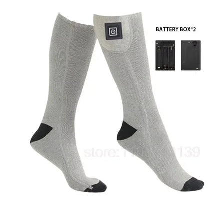 Heating Socks With Battery Box Rechargeable Anti-Cold Comfort Men Women Thermal Heated Outdoor Camping Ski Sports Winter