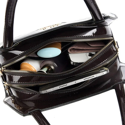 Luxury Handbag Fashion Print Large Capacity Soft Leather Women Shoulder Crossbody Bag Leisure Designer Ladies Purses and Handbag