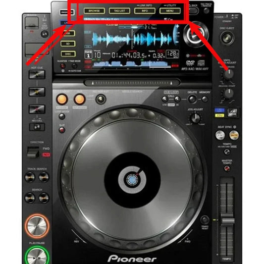 Pioneer Cdj2000nexus 2000nxs2 Function Button Browse Tag List Shell Dac2807