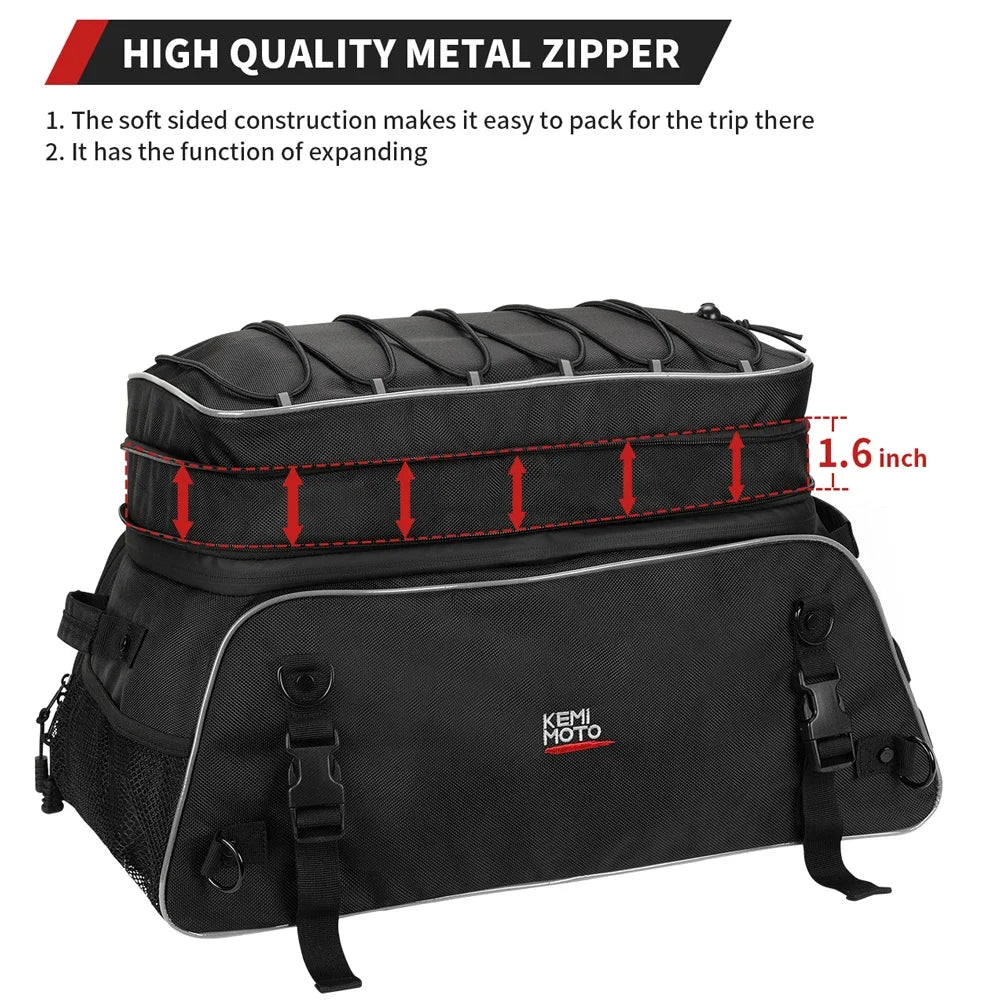 Motorcycle Travel Luggage Tour-Pack Rack Bag Soft Trunk Bag for Touring Road King Street Glide Road Glide Motorcycle Accessories