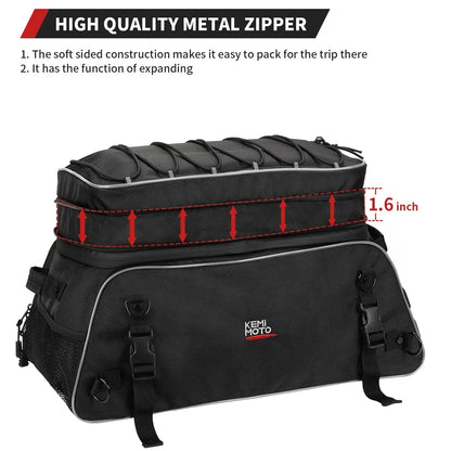 Motorcycle Travel Luggage Tour-Pack Rack Bag Soft Trunk Bag for Touring Road King Street Glide Road Glide Motorcycle Accessories