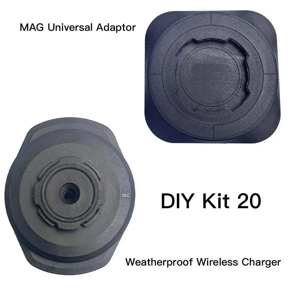 Motorcycle Handlebar Stem Fork Mount Holder Phone Mount Vibration Dampener MAG Universal Adaptors Wireless Charger Mirror Brake