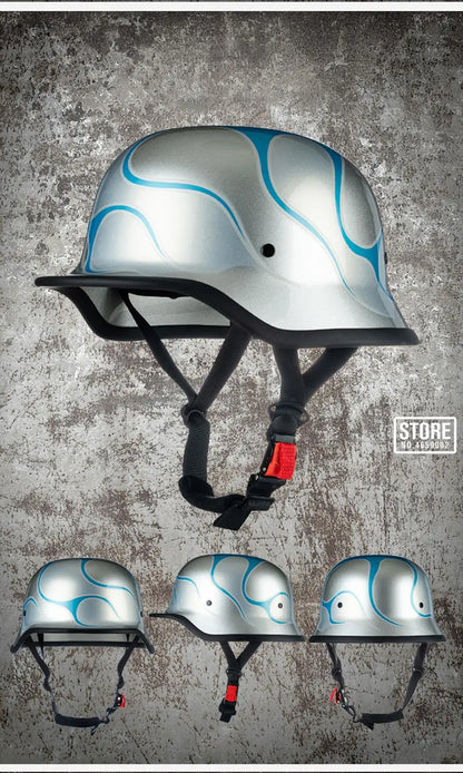 Motorcycle German Style Scoop Helmet Retro Half Helmet For Men And Women Summer Cruising Electric Bike Helmet DOT Approved