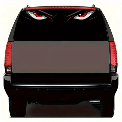 Angry Eyes Car Decals, Stylish Cartoon Car Window Stickers, Unique Auto Exterior Decor for Personality Car Styling, Trendy Car