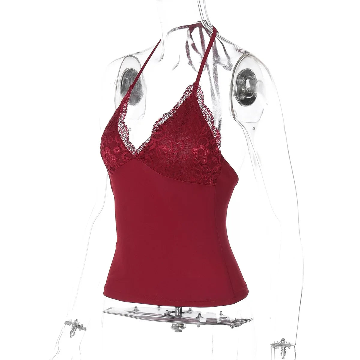 2025 New Fashion Tank Top Sexy Lace Backless Women Tops Strap Tank Top Sexy Women Clothing m