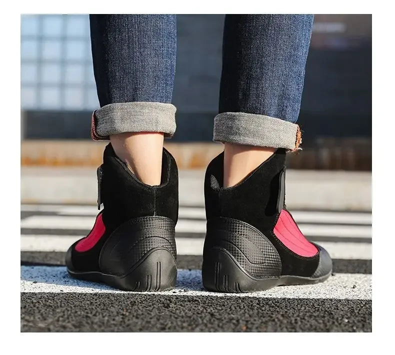 Outdoor Motorcycle Riding Shoes Anti Slip Go Kart Training Shoes Motorcycle Travel Off-road Shoes for Men Motocross Boots