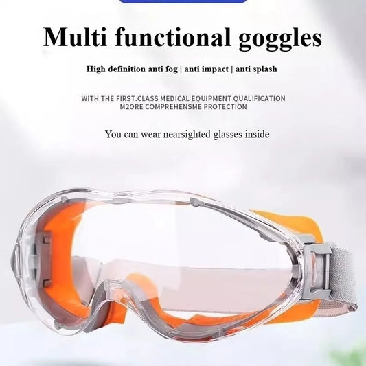 Protective Glasses, Goggles, Anti Fog Design, Waterproof Riding, Anti Wind and Dust Glasses, Cutting, Welding, Anti Splashing