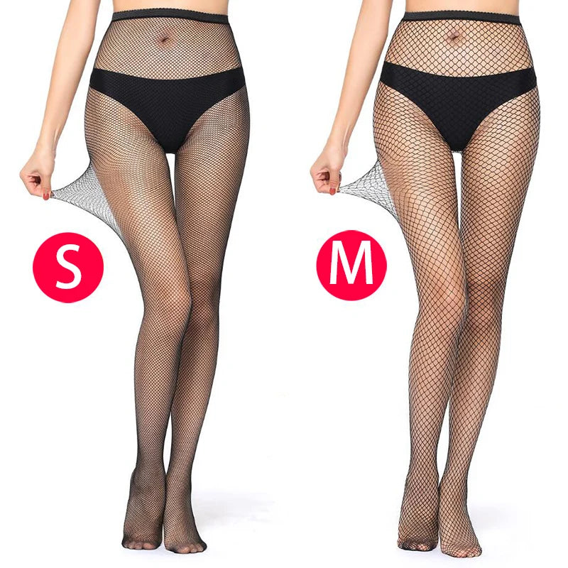Women Black Long Sexy Hollow Out Fishnet Body JK Stockings Pantyhose High Waist Stocking Tights Panty Lolita Fishnet Lingerie