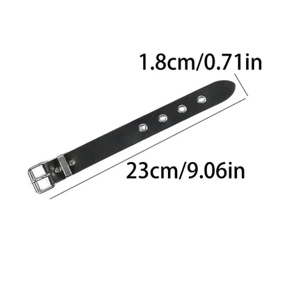 Fashion Wide Strap Bracelet Adjustable Length Bracelet Suitable for Punk Party