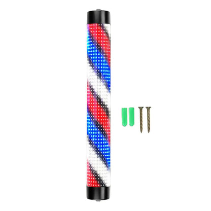 Rotating Barber Rod Lights Barber Shop Pole Waterproof Hair Salon Indoor Neon Signs Wall Mounted Hairdressing Stripes Lights