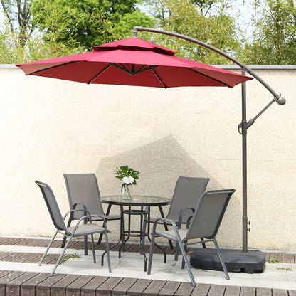 High Quality 3m Outdoor Garden Patio Parasol Sun Shade Banana Shape Cantilever Yard Banana Umbrellas