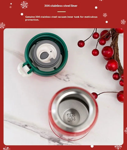 Hot 304 Stainless Steel Christmas and New Year Gift Bouncing Insulated Cup, Creative Water Cup, Internet Famous Minimalist Cup L