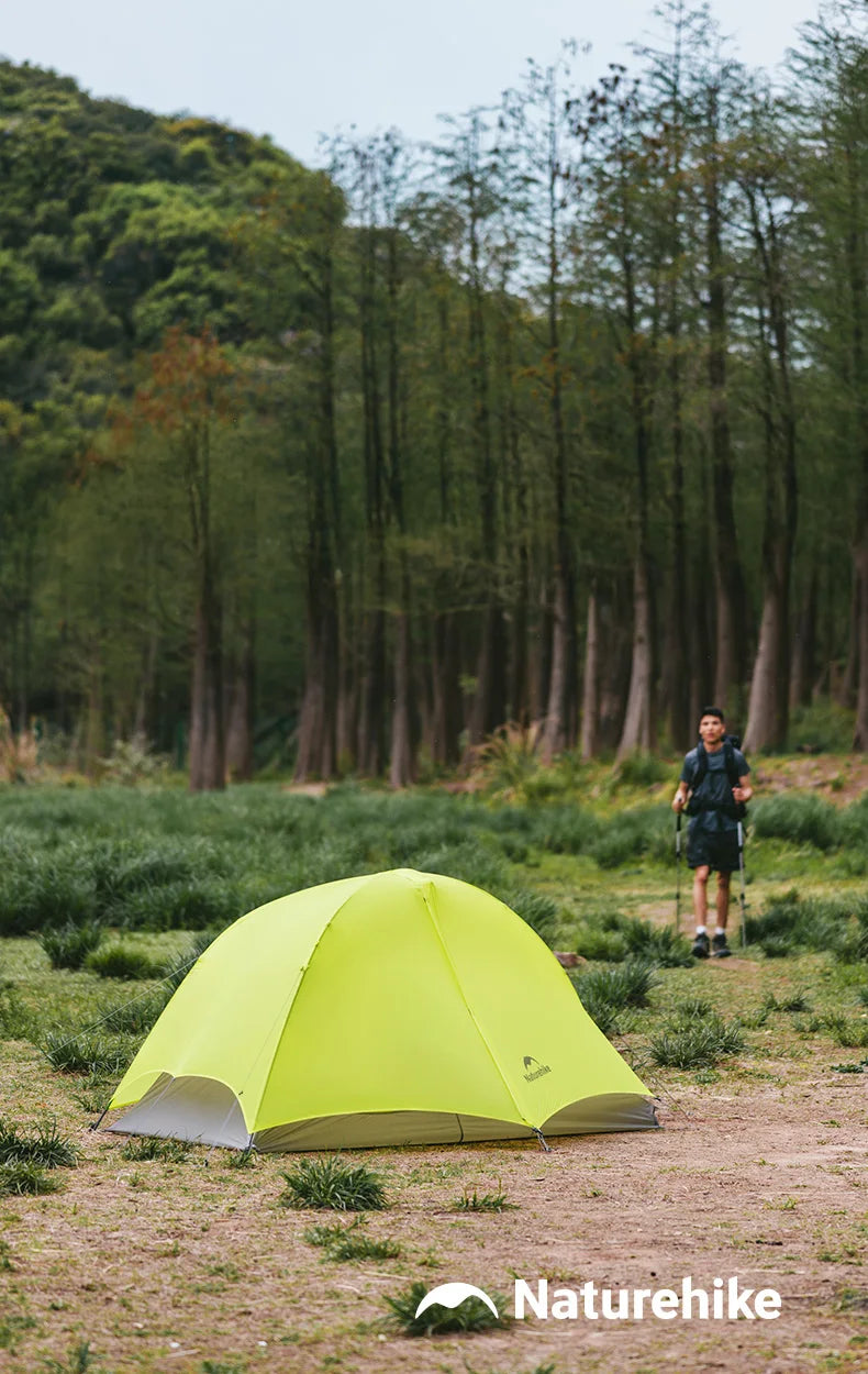 Naturehike Star Trail EXT Hiking Tent Outdoor Camping Ultralight Rainstorm Protection Wild Tent 1 2 Person 0D Nylon Backpacking Tent