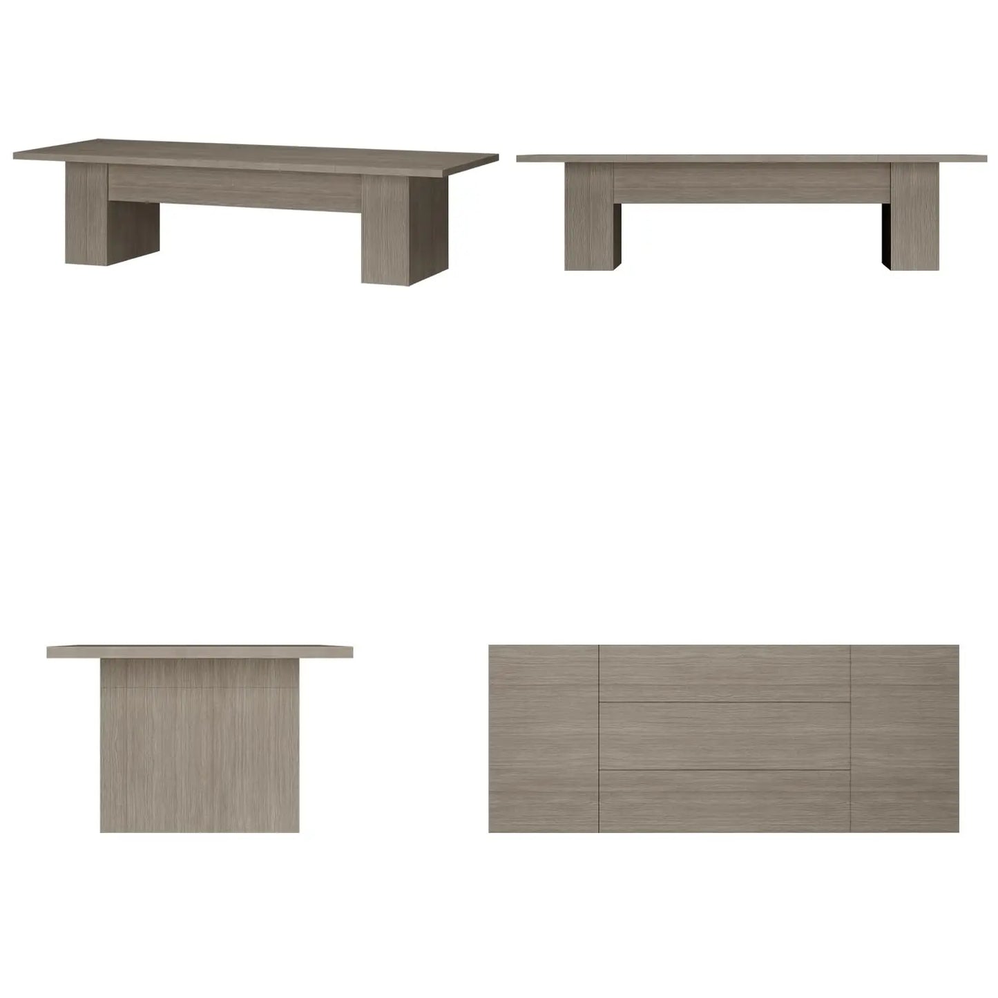 Dining Table for 10-12 People, 118-Inch Rectangular Wood Kitchen Table with Thicken Tabletop, Heavy Duty Office, Customized