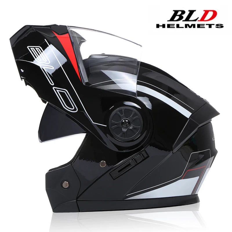 DOT Approved Personalised Flip Up Motorcycle Helmet For Men Women Safety Downhill Motocross Racing Modular Full Face Casco Moto