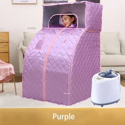 Home Far Infrared Single Sauna Rooms Washable Sweat Steaming Bucket Steam Shower Household Body Spa Sauna Bag Fumigation Machine