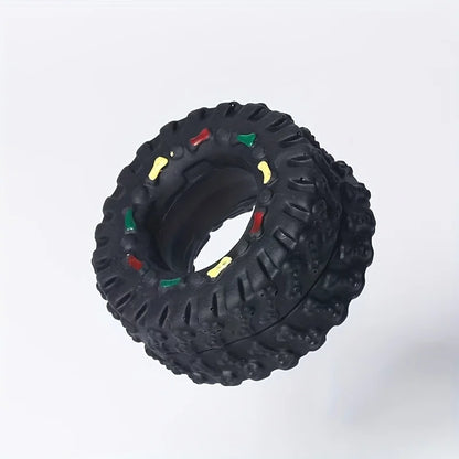 1pc Durable Dog Chew Wheel Toy Chew-Resistant Interactive Sound Teeth Training Supplies Suitable for Puppies Small Medium Dogs