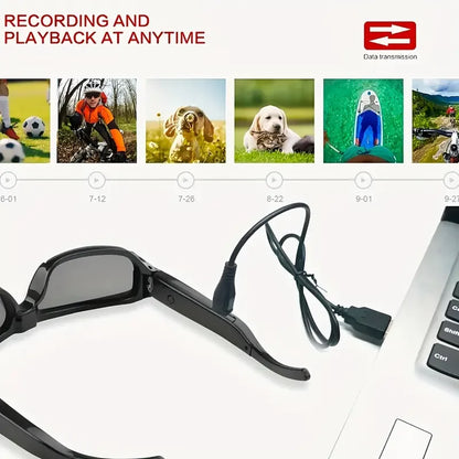 Portable 1080P HD Mini Glasses With Camera Video Recorder Wearable glasses Camera Outdoor Sports DV DVR Surveillance Camcorder