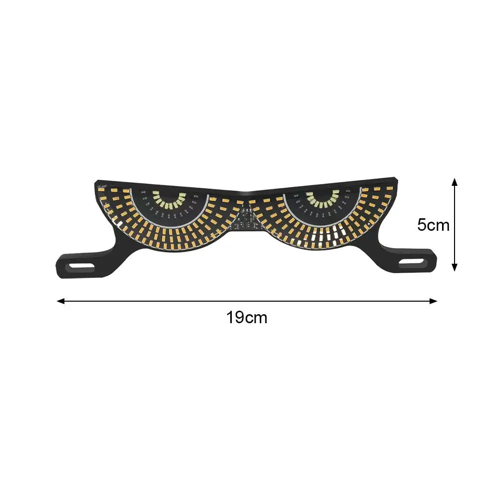 Motorcycle LED License Plate Decorative Lights Snake Eye Rear Tail Light Strobe Flashing Electric Motorcycle Modified Accessory