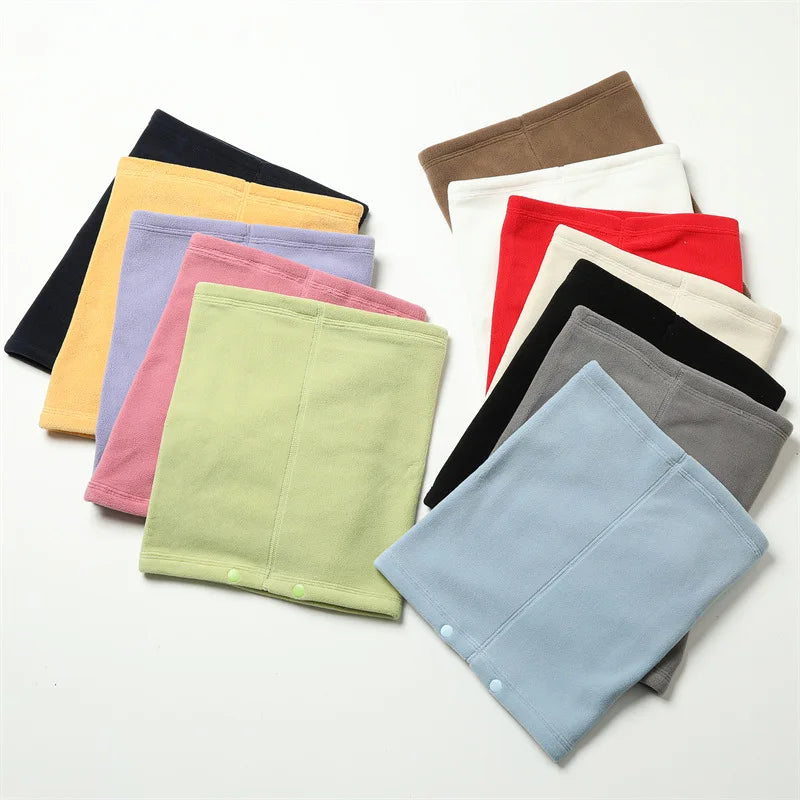 Polar Fleece Neck Scarf Winter Thick Cycling Bandana Women Men Face Neck Warmer Multifunction Cover Hat Tube Scarves Buffs Masks