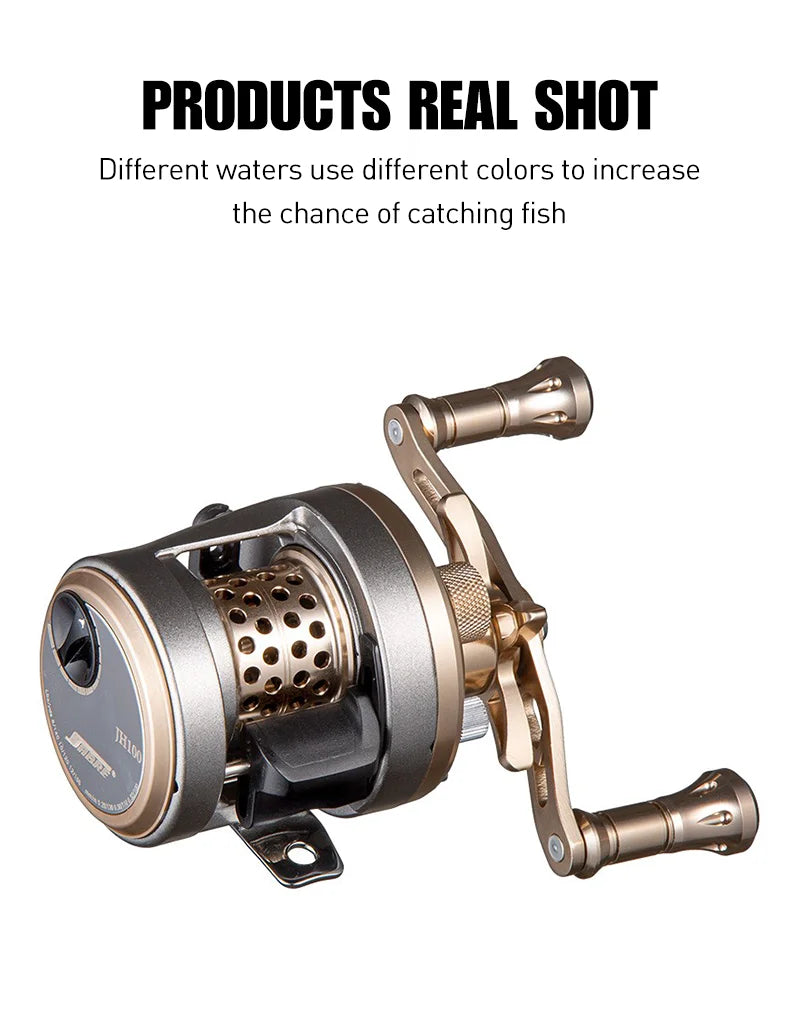 SEASIR JH All METAL Drum Baitcasting Reel CNC Machining Technology 9+1BB Max Drag 7kg Saltwater Fishing Reels