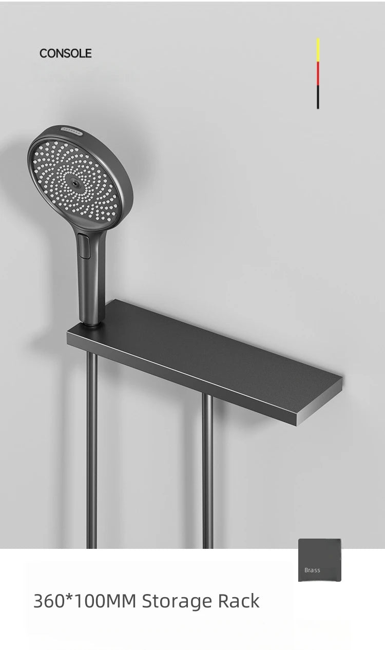 Shower System Set 2025 in Wall Mount With Thermostatic Multi-Function Mixer Rainfall For Showering Luxury Bathroom Smart Home