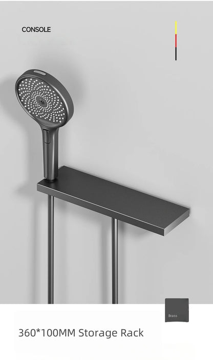 Shower System Set 2025 in Wall Mount With Thermostatic Multi-Function Mixer Rainfall For Showering Luxury Bathroom Smart Home