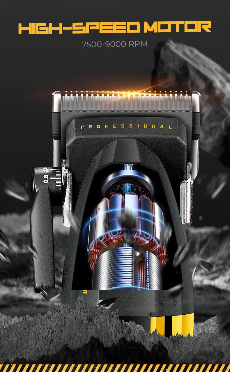 VGR Hair Trimmer Professional Hair Cutting Machine Electric Clippers Cordless Barber Haircut Rechargeable Trimmer for Men V-285