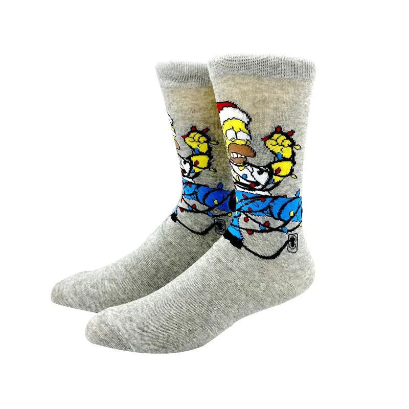 2023 New Anime Women Men Socks Long Socks Men‘s Knee-High Cosplay Sock Adult Personality Hip Hop Harajuku Long Funny Socks 36-45