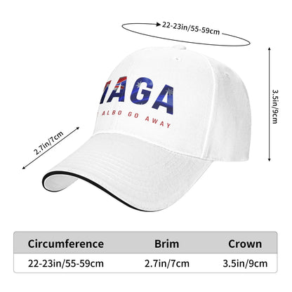 Make Albo Go Away MAGA Sandwich Cap Unisex Outdoor,Baseball Caps Australia Saying Adjustable Sun Caps All seasons Hat