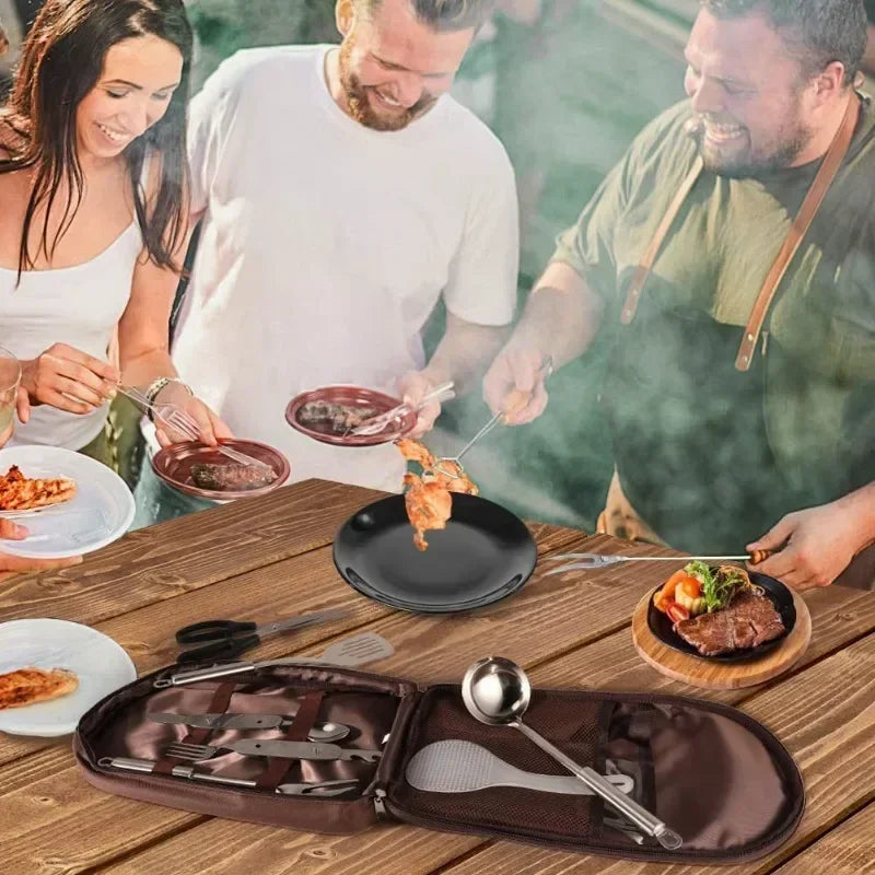 NEW Portable Outdoor Camping Cooking Utensils Storage Bag Picnic Supplies Wilderness Survival Gear Durable Home Goods Ice Bucket