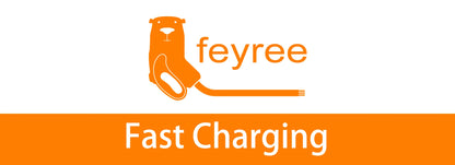 feyree GB/T Socket EV Charger 7.6kw 32A Wallbox 4.3 inch Big Screen APP Charge History Record 11kw 22kw 3 Phase Charging Station