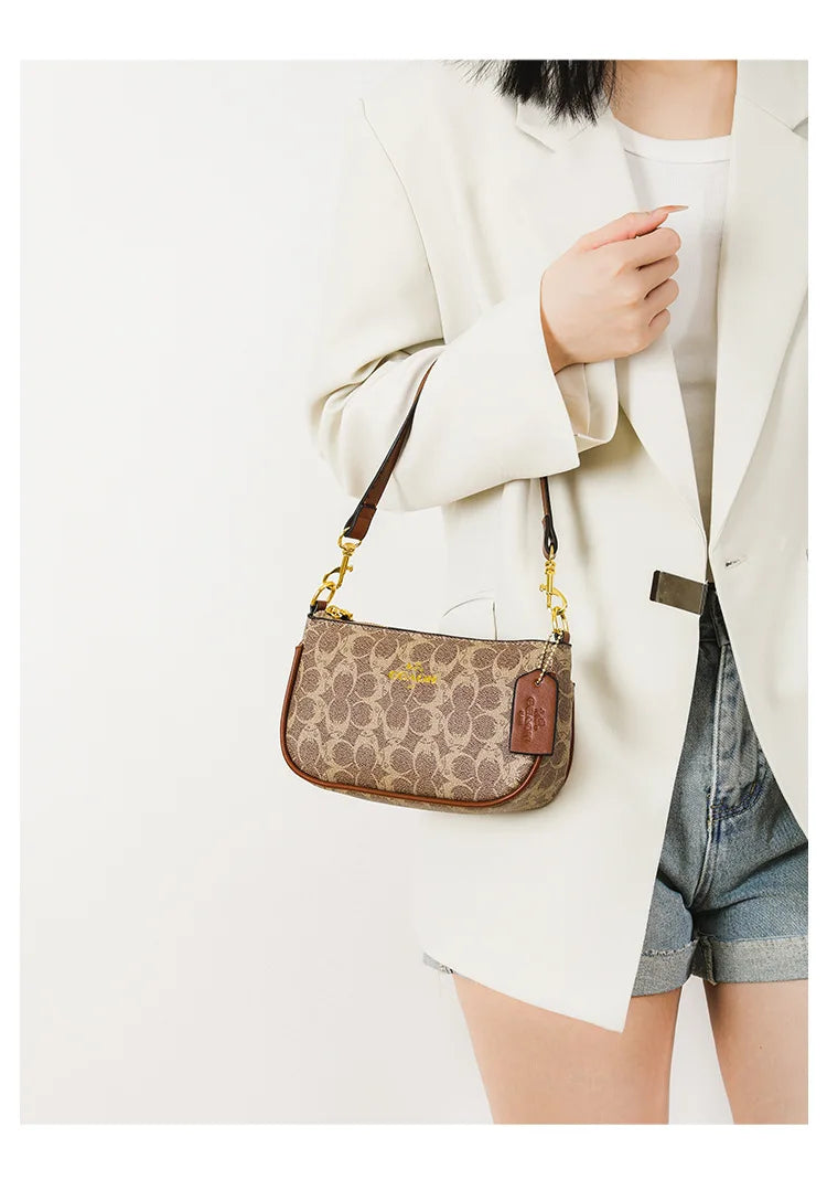 Classic Vintage Ladies Crossbody Handbag High-End Women's Underarm Shoulder Bag Elegant Designer Leather Messenger Bag For Women